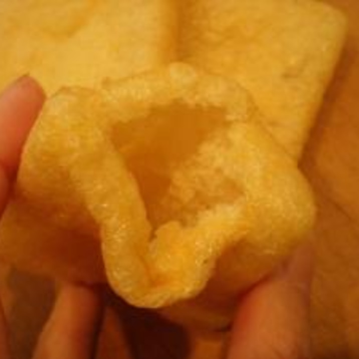 電子レンジで出来る 油揚げを上手に開く レシピ 作り方 By D An 楽天レシピ